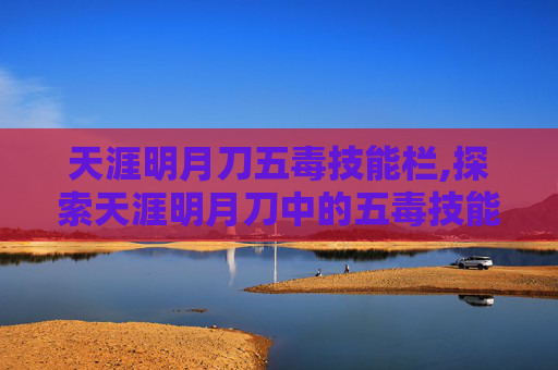 天涯明月刀五毒技能栏,探索天涯明月刀中的五毒技能,独特魅力与实战应用
