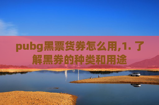 pubg黑票货券怎么用,1. 了解黑券的种类和用途 pubg黑票货券怎么用,1. 了解黑券的种类和用途